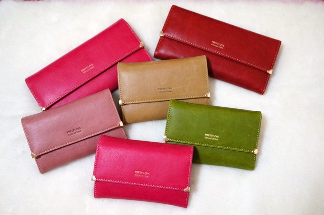 不怕沒錢裝☆淘寶磨砂淺金愛心皮夾