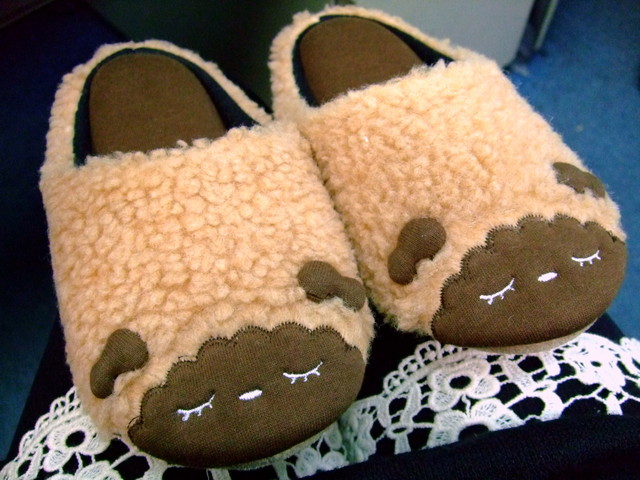 新年賀禮☆暖羊羊棕色小咩拖鞋
